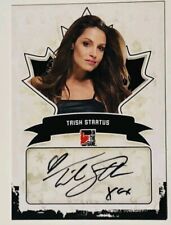 2011 ITG Trish Stratus Canadiana Autograph WWE Diva black auto SP
