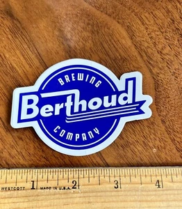BERTHOUD BREWING COMPANY BREW BEER STICKER CO Colorado Brewery Craft decal - Picture 1 of 1