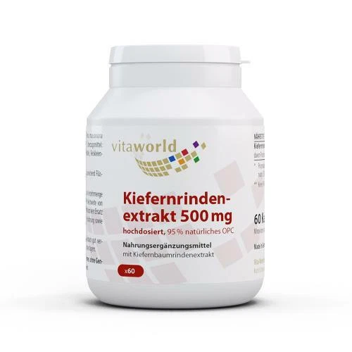 KIEFERNRINDENEXTRAKT 500 mg 95% OPC Kapseln 60 St - Bild 1 von 1