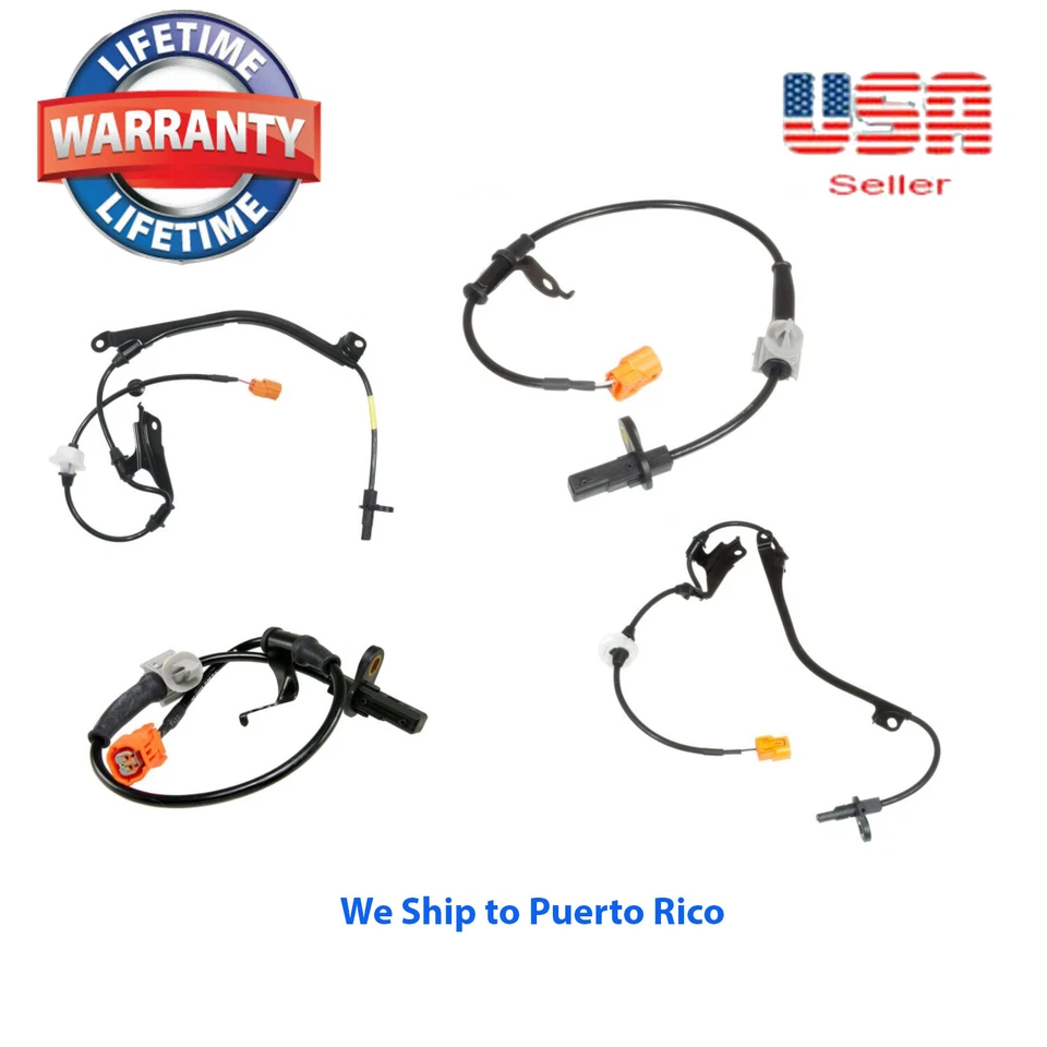 Juego de 4 sensores de velocidad ABS delantero trasero izquierdo y derecho ajuste: Acura TL 2004-2008 Foto 1 de 4