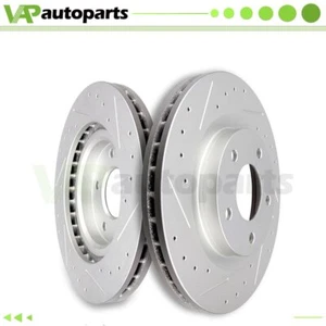 Front Discs Brake Rotors For Chrysler 200 Sebring Dodge Caliber Drilled Slotted - Picture 1 of 7