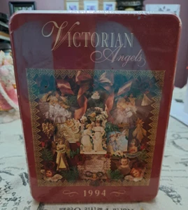 Vintage 1994 Hallmark VICTORIAN ANGELS Springbok 500 pc Puzzle in Gift Tin NIP - Picture 1 of 4