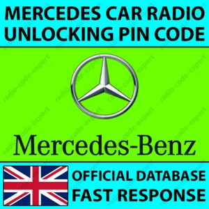 MERCEDES RADIO UNLOCKING PIN CODE TRUCKLINE TRUCK BASE SOUND AUDIO 10 20 30 40 - Picture 1 of 5