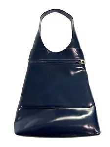 Vintage Gucci Patent Leather Handbag in Blue - Picture 1 of 5