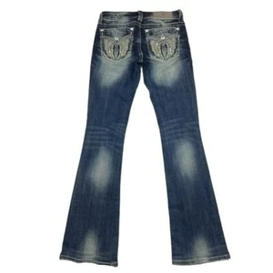 Stivali firmati Miss Me strass jeans effetto invecchiato donna 25 blu - Foto 1 di 11