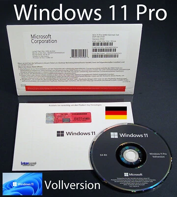 Microsoft Windows 11 Pro Vollversion SB 64-Bit Hologramm-DVD Deutsch OVP NEU - Bild 1 von 4