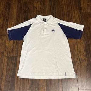 Dallas Cowboys Men’s Reebok NFL Team Apparel White Polo Shirt Size L - Picture 1 of 14