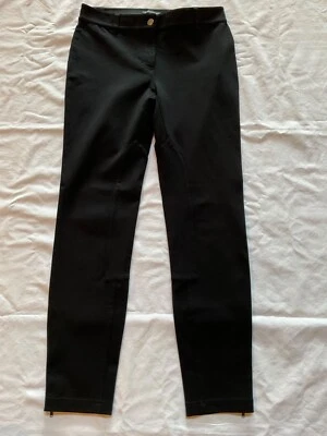 Pantalones para mujer Eileen Fisher XS estilo equitación negros cremallera al tobillo ecuestre nuevos sin etiquetas Foto 1 de 4