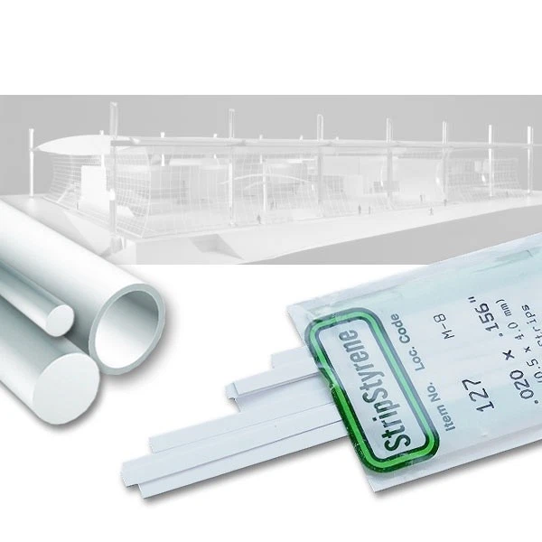 (2,19€/m) Evergreen Sortiment Rundstangen/-stäbe, Nr. 217, 7 Stück, 355mm