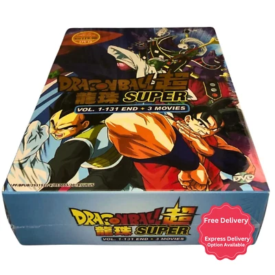 DVD Dragonball Super Complete Series 1-131 Episodes + 3 MoviesEnglish Dubbed - Image 1 of 4