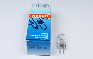 OSRAM 64258 20W 12V G4 64258-C 12V20W instrument LAMP Microscope light bulb - Picture 1 of 2