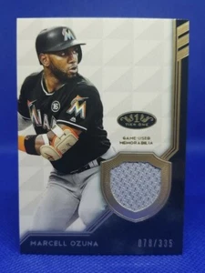 2018 Topps Tier 1 One Relics /335 Marcell Ozuna #T1R-MO - Picture 1 of 3