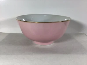 V99 Chinese Antique Pink and White Porcelain Bowl. One Bowl is Chipped - Picture 1 of 6
