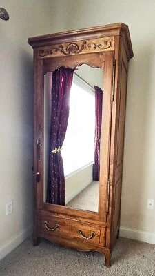 Ethan Allen Legacy Bonnetiere Armoire Wardrobe Country French Maple #13-5305 213 - Image 1 of 3