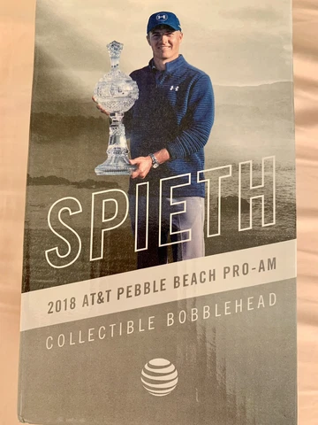 Jordan Spieth Bobblehead 2018 PGA  AT&T Pebble Beach Pro-Am Box 2017 Champion Cover