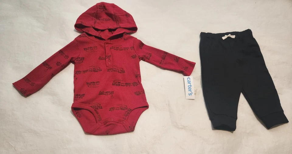 Nuevo con etiquetas Carter's Train Body Pantalones Conjunto Conjunto 2 piezas Bebé Niño Foto 1 de 1