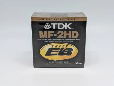 NUEVO TDK MF-2HD Micro Disquete Super EB Doble Cara Paquete de 10 - Nuevo de Lote Antiguo - Foto 1 de 4