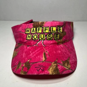 Waffle House RealTree Camuflaje Visera Ajustable Sombrero Gorra Rosa Caliente RARO - Imagen 1 de 5