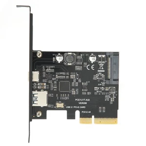 USB 3.1 PCI‑E Card C Internal Expansion Board Type‑C Type‑A GEN2 For WIN7/8/10/ - Picture 1 of 22