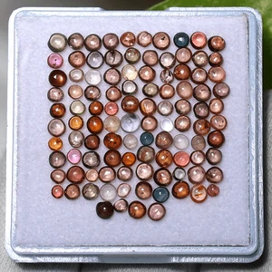 Arco iris de la Tierra ~ 102 piezas piedras preciosas sueltas cabujón natural multi zafiro 2 mm-3 mm - Imagen 1 de 9