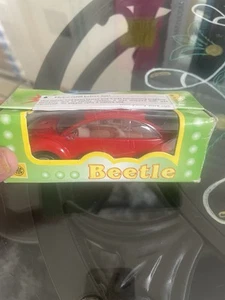Vintage Volkswagen Beetle Model Toy Car Red Table Top Lighter - Picture 1 of 2