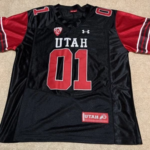 Under Armour University Of Utah Utes Pac12 JerseySewn Large Brickyard Bar NC - Picture 1 of 4