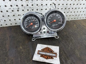 Harley Sportster FXR dual gauge cable speedometer tach cluster Speedo Mph 914 - Picture 1 of 19
