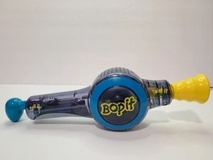 Vintage 2002 Bop It Handheld Toy Game Clear Blue Plastic Original Bopit Tested - Picture 1 of 5