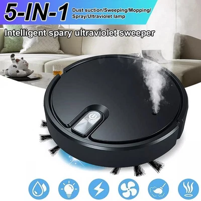 Smart Robot Vacuum Cleaner Automatic Sweeper Floor Carpet Clean Rechargeable UK - Image 1 of 4