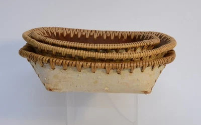 Juego de tres canastas nativas americanas de Alaska Foto 1 de 4