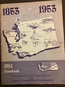 Washington State Assoc of County Commissioners 1953 WA Territory Centennial YRBK - Bild 1 von 8