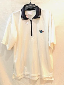 Charlotte Hornets zipper polo shirt-Medium-RARE Classic BUZZ Collectable - Picture 1 of 1