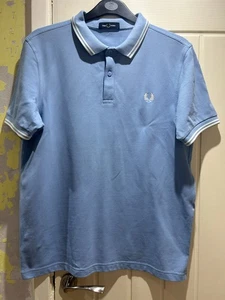 MENS FRED PERRY BLUE SIZE L - Picture 1 of 4