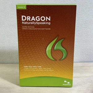 Dragon Naturally Speaking 12 Home Edition Speech Recognition Software w/ Mic NEW - Picture 1 of 7