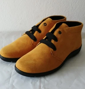 Zapato señora NATURRUNNER botín barco cuero marrón-amarillo 894019 talla 39 F NUEVO - Imagen 1 de 4