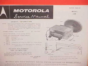 VW VOLVO OPEL REKORD 1953-1963 CITROEN BORGWARD MOTOROLA RADIO AM MANUAL DE SERVICIO - Imagen 1 de 1