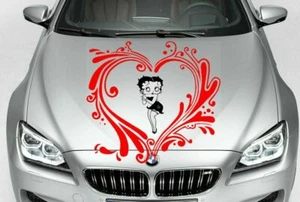 BETTY BOOP TRIBAL VINYL DECAL CAR TRUCK HOOD SIDE - Foto 1 di 2