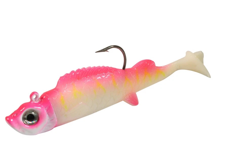 Northland Tackle Mimic Minnow Shad 1/4 oz - Pink Tiger UV - 2 por paquete Foto 1 de 1