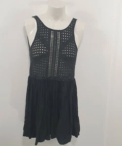 Indikah Black Lace Halter Dress Sz 6 - Picture 1 of 5