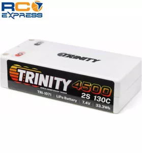 Trinity 4500mah 2S 7,4V 130C Shorty Akku 5mm Kugeln TRI-1071 - Bild 1 von 1