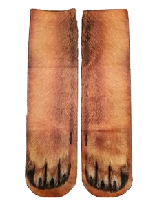 Adult Animal Paw Crew Socks - Sublimated Print - Doggy - Bild 1 von 2
