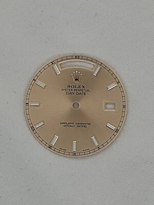 Original Rolex Day-Date II 41mm Champagne Gold Dial with Stick Numerals - Picture 1 of 2