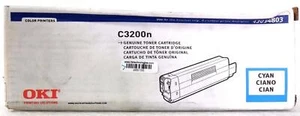 Okidata OKI C3200N C3100 C3100N C3200 Genuine Toner Cartridge Cyan 43034803 - Picture 1 of 4