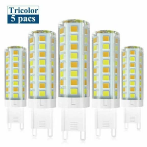 1-5x G9 LED Dimmable Light Bulb 2835 SMD Tricolor Lamp Ceramics 120V Highlight - Picture 1 of 8