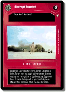 Star Wars CCG Destroyed Homestead Near-Mint/NM - Special Edition 1998 - Picture 1 of 1
