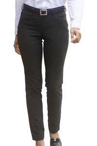 Edwards #8583 Woman's Black Flex Chino Pants Size: 10 Unhemmed Length - Picture 1 of 1