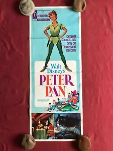 WALT DISNEY PETER PAN 14X36 INSERT MOVIE POSTER 1969 Re-Release 'R76/115' RARE!! - Picture 1 of 11