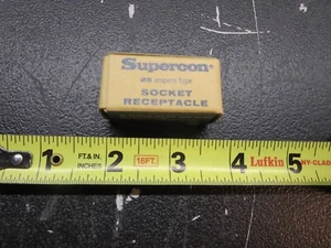 Superior Electric, RS25GWT,Socket Receptacle,White, 25A, 250V, AC-DC, 1 Lot=2 Ea - Picture 1 of 11