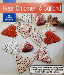 CROCHET PATTERN  Heart shaped garland and hanging decoration perfect Valentines