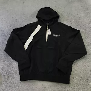 Milano Do Rouge Jacket Mens Small Loyal Jacket Anorak Hoodie $ 138 Windbreaker - Picture 1 of 11